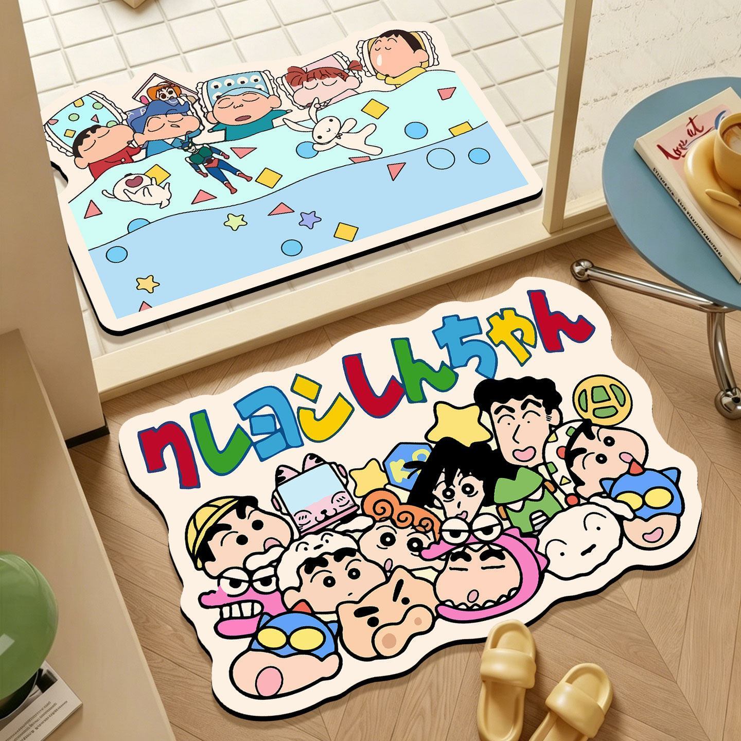 Home Goods Bathroom Rugs - Tappetino da Bagno Irregolare Crayon Shin-chan,