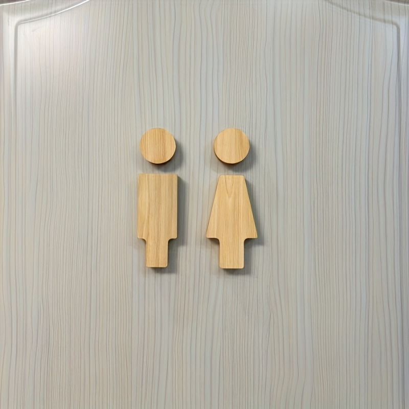 Home Bathroom Door - Cartello da bagno in legno da