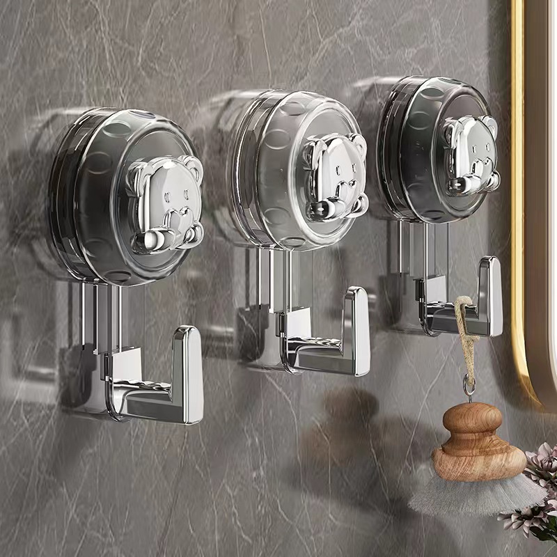 Home Bathroom Door - Gancio Adesivo a Ventosa per Asciugamani