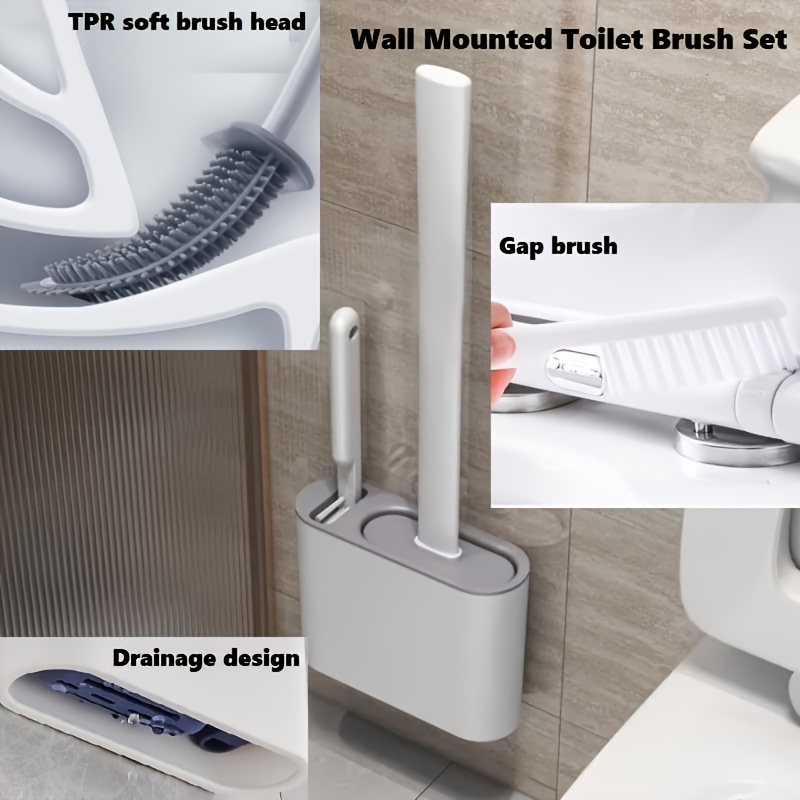 Home Bathroom Cleaning Kit - Set di Spazzole per WC da
