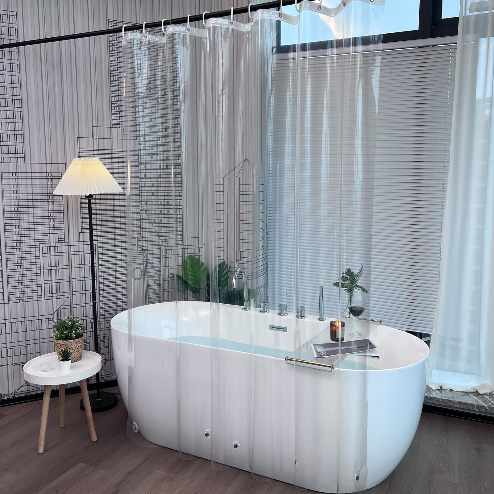 Shower Curtain Liner - Tende da Doccia Trasparenti in Plastica
