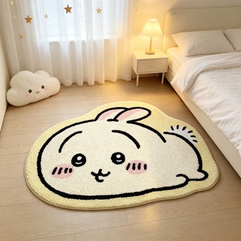 Home Goods Bathroom Rugs - Tappetino da pavimento Kawaii Anime Hachiware