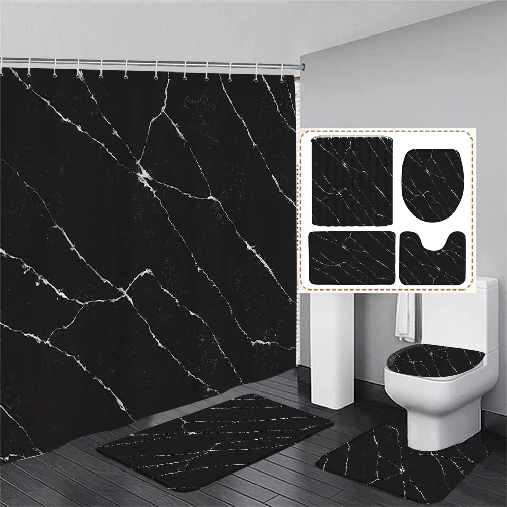 Shower Curtain Liner - Set di tende da doccia in
