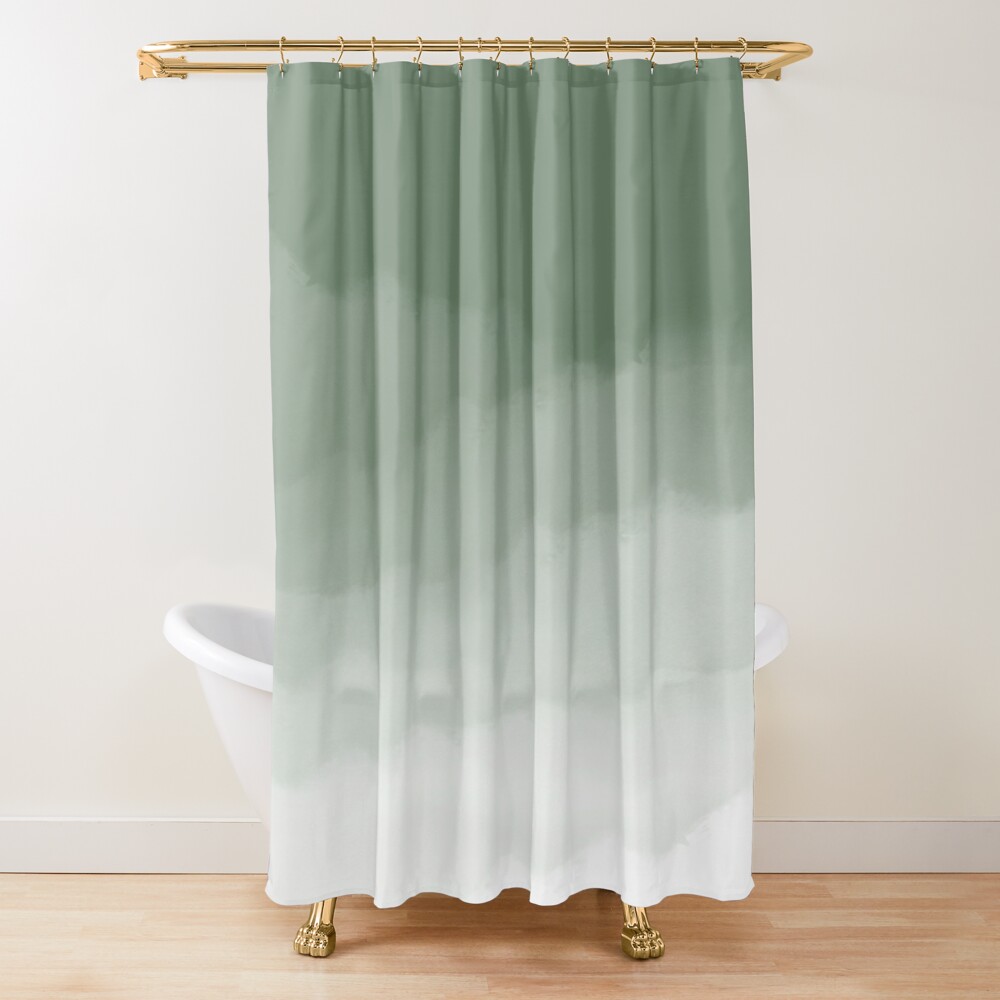 Shower Curtain Liner - Tenda da doccia verde salvia con