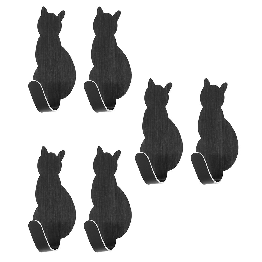 Home Bathroom Towels - 6 ganci da parete in acciaio
