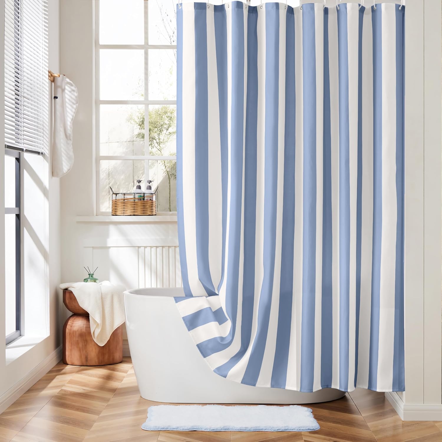 Shower Curtain Liner - Tenda da Doccia Moderna a Righe