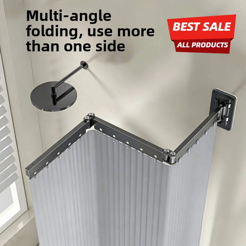 Shower Curtain Liner - Tenda da Doccia Pieghevole Impermeabile con