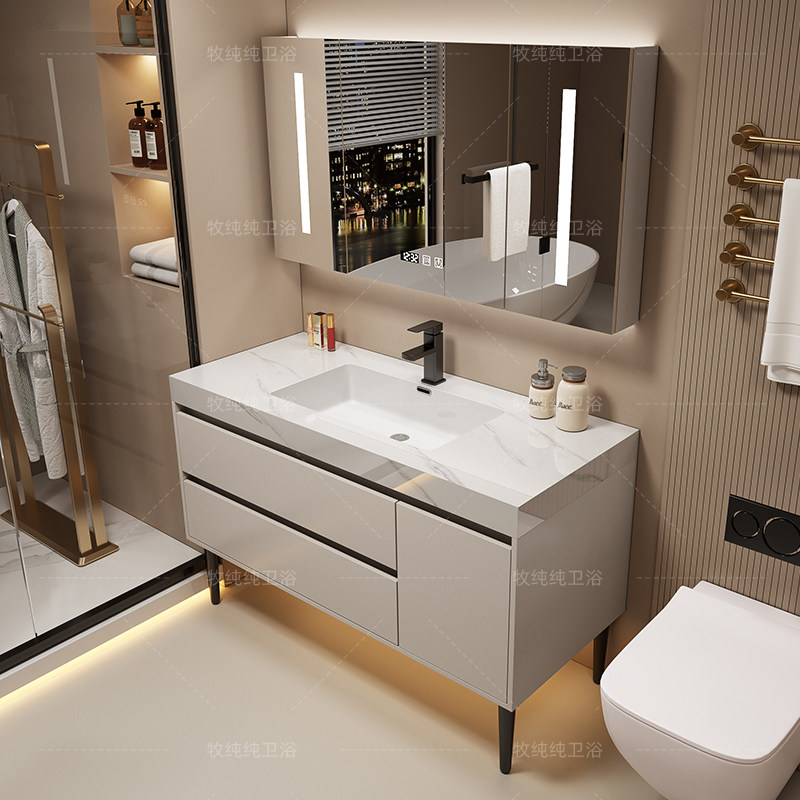 Home Bathroom Partition - Mobiletto da Bagno Sopra Specchio, Divisorio