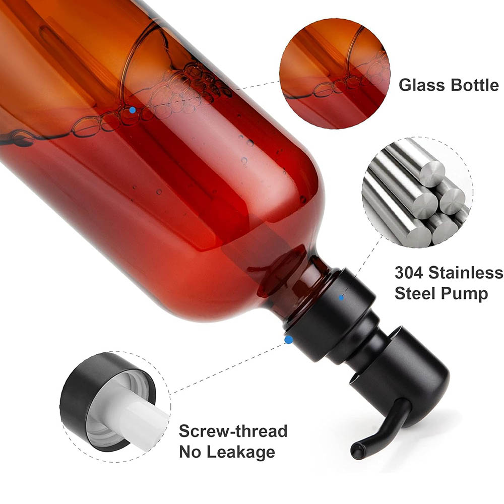 Dispenser di Sapone in Vetro A - Home Bathroom Soap Dispenser recensione e prezzo