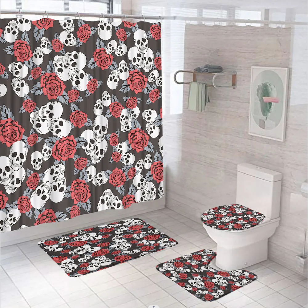 4 pezzi carino Halloween tende - Shower Curtain Liner recensione e prezzo
