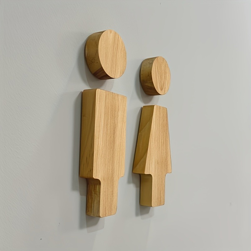 Cartello da bagno in legno da  - Home Bathroom Door recensione e prezzo