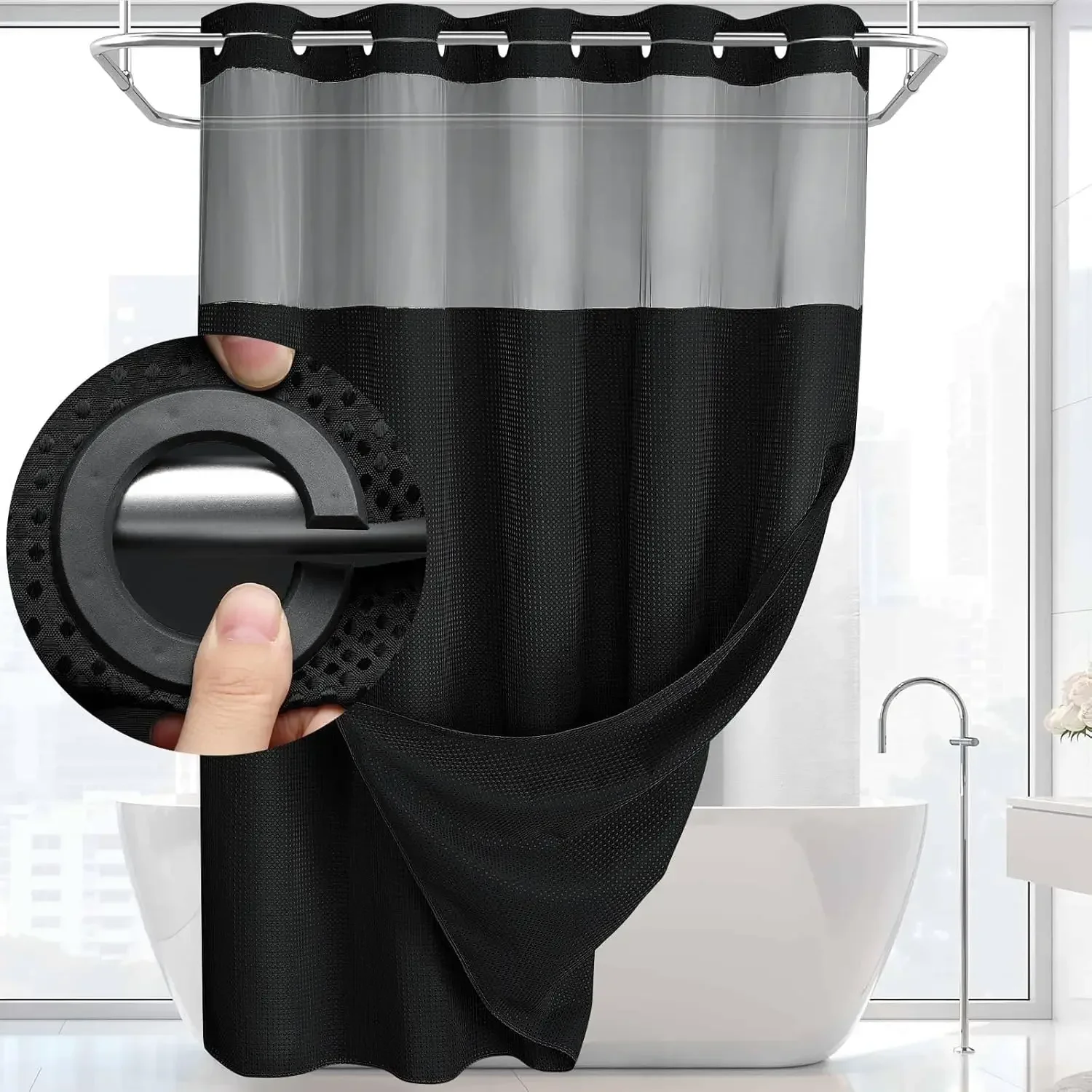 1 Pezzo Tenda da Doccia a Tram - Shower Curtain Liner recensione e prezzo