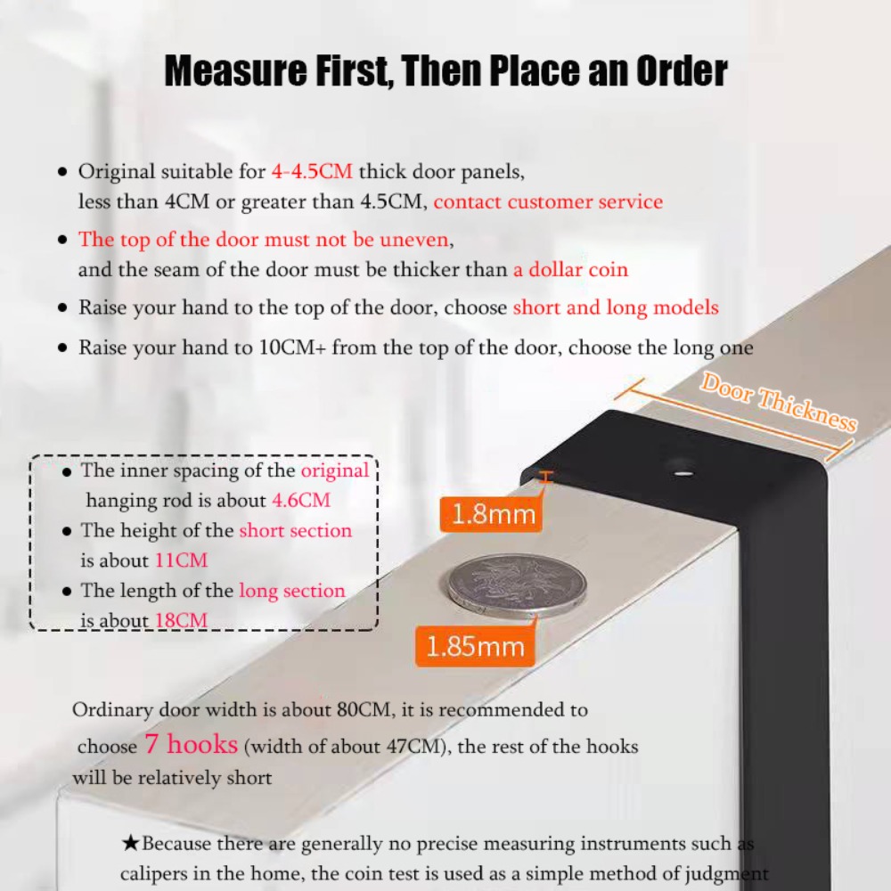 Ganci sopra la porta 6 ganci v - Home Bathroom Door recensione e prezzo