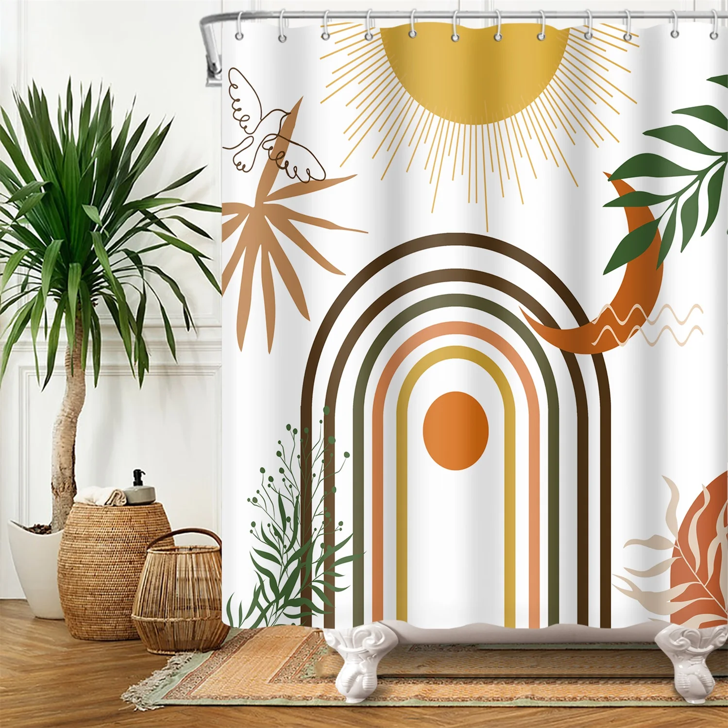 senza cornice astratta metà se - Shower Curtain Liner recensione e prezzo