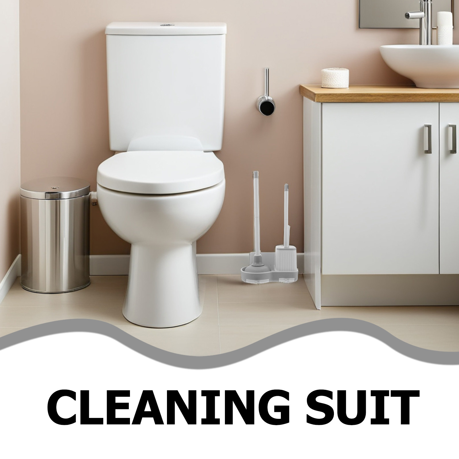 Set di Spazzola per WC e Stura - Home Bathroom Cleaning Kit recensione e prezzo