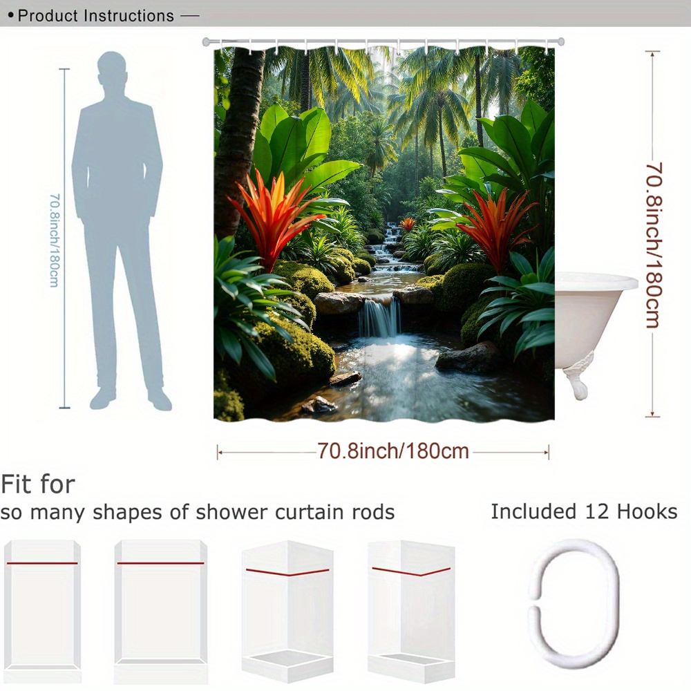 Tenda Doccia Impermeabile con  - Shower Curtain Liner recensione e prezzo