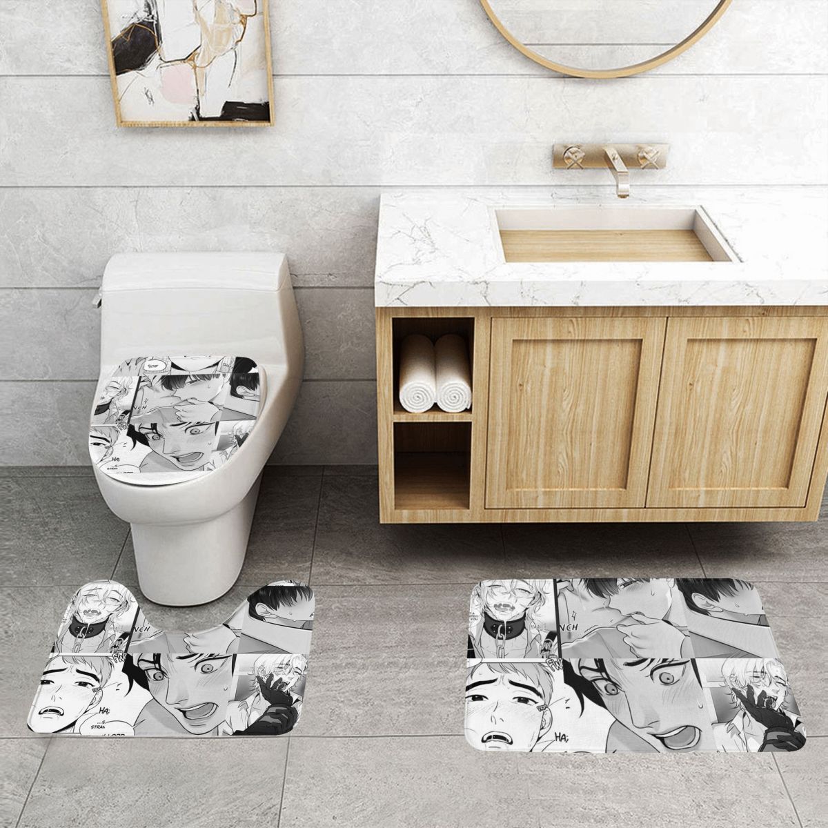 The Good Yaoi Boys 3 pezzi tap - Home Goods Bathroom Rugs recensione e prezzo