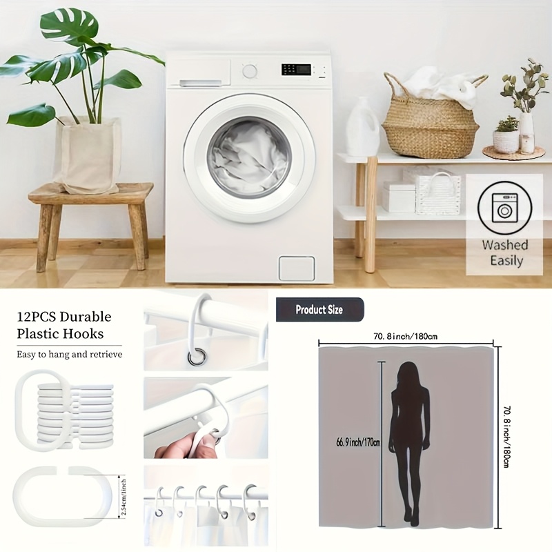 1 tenda da doccia con motivo f - Home Bathroom Partition recensione e prezzo